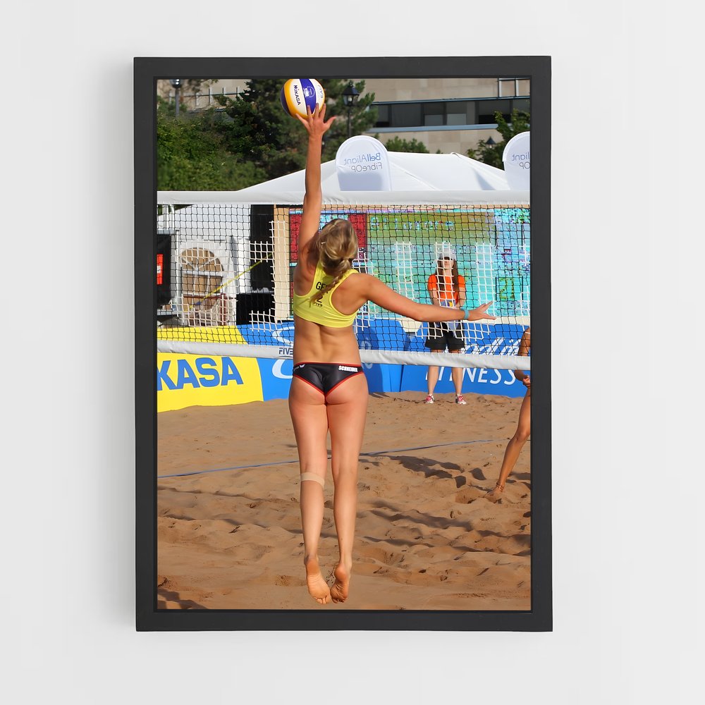 Poster Beach Volleyball Showdown – affiche Beach-volley (vue 2)
